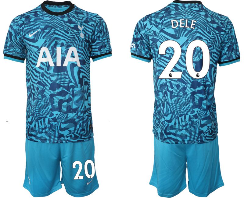 Men 2022-2023 Club Tottenham Hotspur away blue #20 Soccer Jersey->tottenham jersey->Soccer Club Jersey